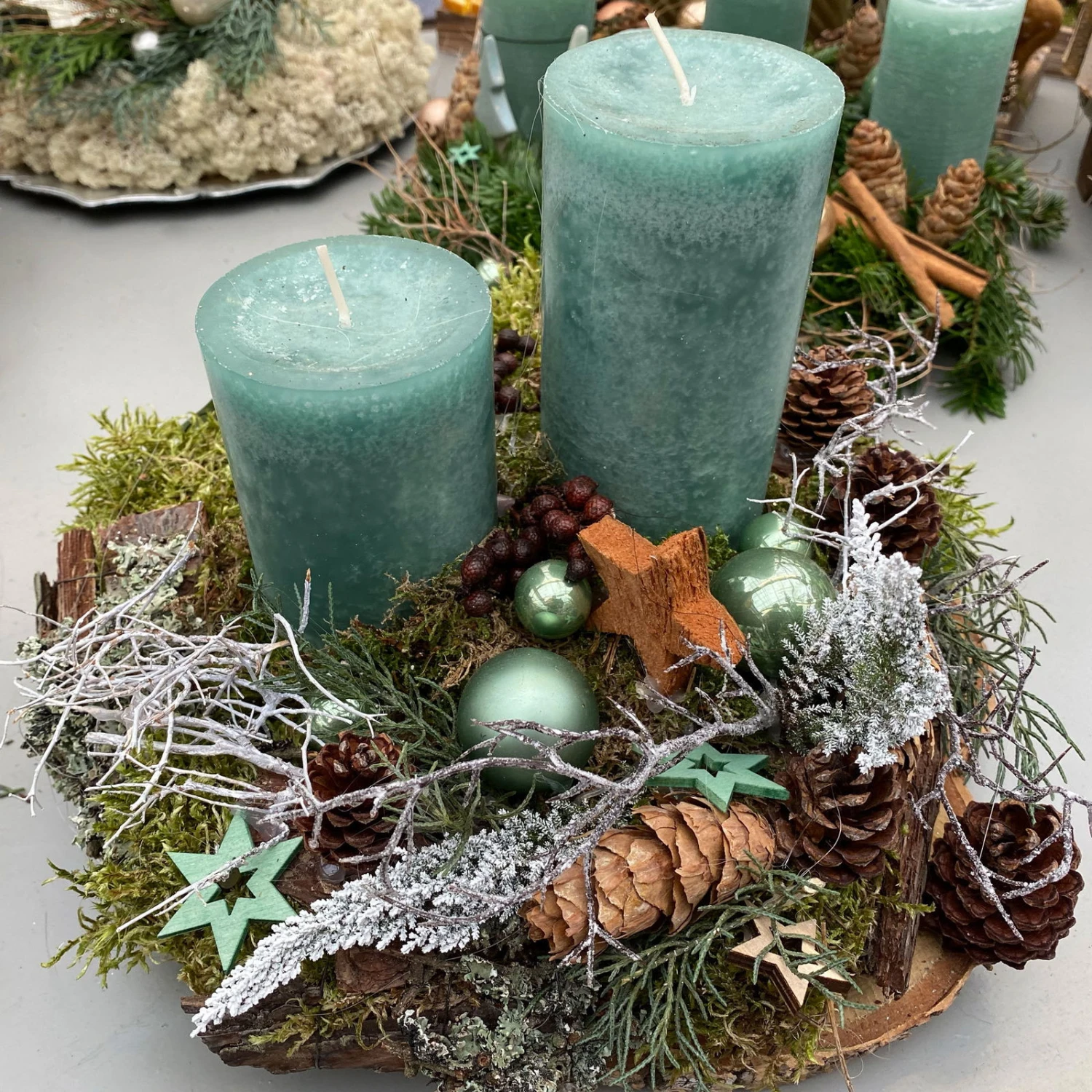 Waldmoos In Der Holzkiste, Ca. 25x13x7 Cm, 4er-Set 5 Waldmoos In Der Holzkiste, Ca. 25x13x7 Cm, 4er-Set – Bild 3