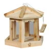 Vogelhaus Pavillon 6-Eck Hängend, FSC®-Holz Und Acrylglas, Ca. 19 X 18 X 18 Cm -Madison Verkäufe 0910100614 Vogelhaus Pavillon 6 eck FSC mit Futterterrasse u Kordel 1 55366