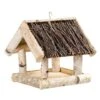 Vogelhaus Birke Mit Reisigdach, FSC®-Holz, Naturfarben, Ca. 25 X 26 X 26 Cm -Madison Verkäufe 0910100924 Vogelhaus Birke mit Reisigdach 26x26x25cm 55258