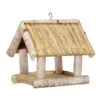Vogelhaus Birke Mit Strohdach, 26 X 26 X 25 Cm -Madison Verkäufe 0910100925 Vogelhaus Birke mit Strohdach 26x26x25cm 55257