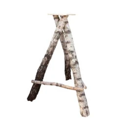 Kölle Vogelhausständer Für Vogelhaus „XL“ Mit Reetdach, Birke Natur, Zerlegt, 140 Cm