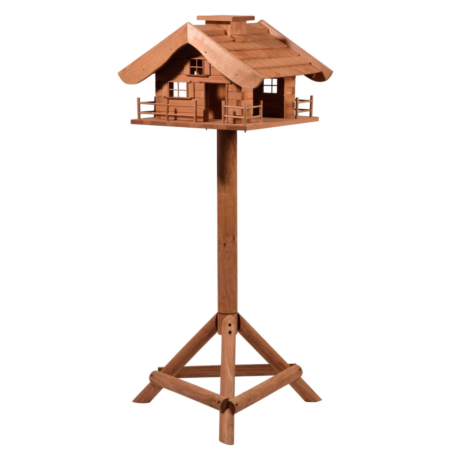 Vogelfutterhaus Almhütte Mit Liebevollen Details, Inkl. Ständer, FSC®, Ca. 56 X 46 X 35,5 Cm 4 Vogelfutterhaus Almhütte Mit Liebevollen Details, Inkl. Ständer, FSC®, Ca. 56 X 46 X 35,5 Cm – Bild 2