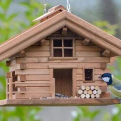 Vogelfutterhaus 'Almhütte 2.0', Braun, Holz -Madison Verkäufe 0910101449 Vogelfutterhaus Almhuette 5 96585