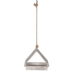 Futterhaus 'Aged Resin', Grau 5 Futterhaus 'Aged Resin', Grau -Madison Verkäufe 0910101470 Aged Resin Futterhaus dreieckig 2 97784