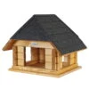 Vogelfutterhaus, Braun/schwarz, 39 X 50 X H 41 Cm -Madison Verkäufe 0910101481 Koelle Vogelfutterhaus gross Kiefernholz gebeizt 114700