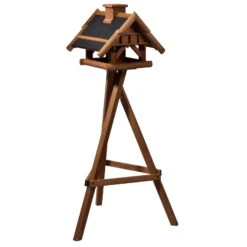 Vogelhaus Inkl. Ständer, Holz, Bernstein, 39 X 38 X 33 Cm -Madison Verkäufe 0910101485 Vogelhaus inkl Staender 5 111709