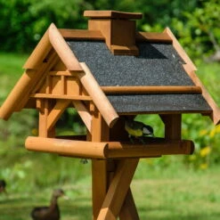 Vogelhaus Inkl. Ständer, Holz, Bernstein, 39 X 38 X 33 Cm -Madison Verkäufe 0910101485 Vogelhaus inkl Staender 7 111711