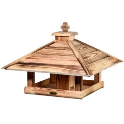 Kiefer-Vogelhaus 'Heat', Geflammt, 49 X 49 X 39 Cm -Madison Verkäufe 0910101501 Vogelfutterhaus Heat 3 118881