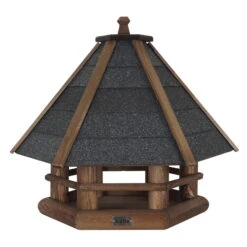 Futterhaus Mit Ständer, Braun, 59 X 55 X 105 Cm -Madison Verkäufe 0910101509 koelle vogelfutterhaus mit staender 1 116638