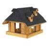 Vogelfutterhaus, Natur, Kiefernholz, 39 X 38 X H 33 Cm -Madison Verkäufe 0910101514 Vogelfutterhaus aus Kiefernholz gebeizt 110458