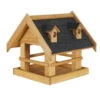 Vogelfutterhaus, Natur, Kiefernholz, 38 X 38 X H 39 Cm 2 Vogelfutterhaus, Natur, Kiefernholz, 38 X 38 X H 39 Cm -Madison Verkäufe 0910101515 Vogelfutterhaus aus Kiefernholz gebeizt 110459