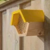 Insektenhotel Für Wildbienen, Sechseckig, Naturbelassen, 12,8 X 14,6 X 14,8 Cm -Madison Verkäufe 0910160156 Bienenhaus sechseckig Papierstrohhalme 93631