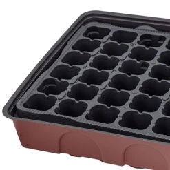 Anzuchtgewächshaus Mit Deckel & Topfplatte, 72 Töpfe Gelocht, Bordeaux -Madison Verkäufe 0910301388 H36076 3 96182