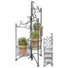 Pflanzenständer Für 3 Töpfe, Aus Eisen, Faltbar