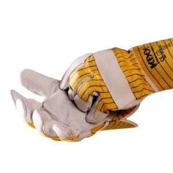 Kölle Arbeitshandschuhe "Bruno" Gr. 10, Hellgrau/gelb -Madison Verkäufe 0910703042 Koelle Arbeitshandschuh Bruno Gr10 hellgraugelb 3 16843