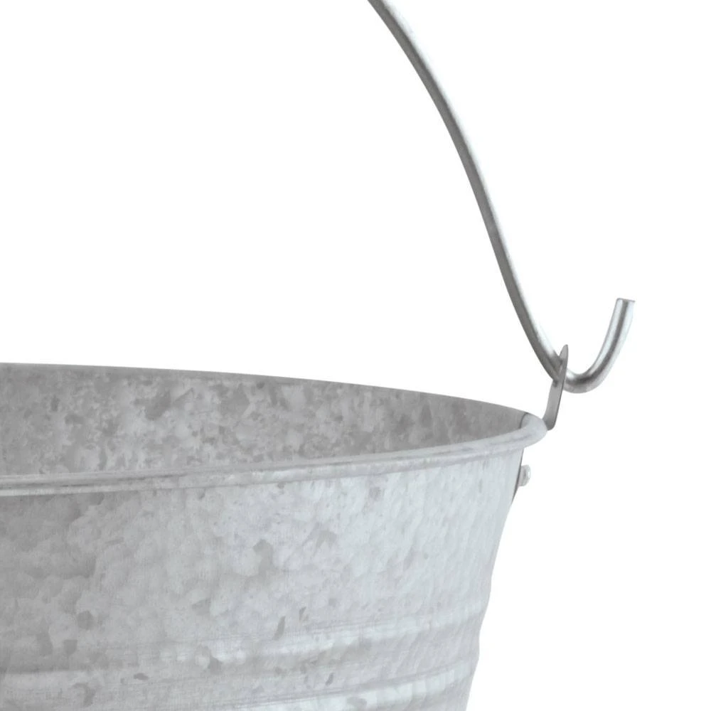 Altzinkeimer, Silber, Ca. 33 X 28 X 27 Cm 4 Altzinkeimer, Silber, Ca. 33 X 28 X 27 Cm – Bild 2