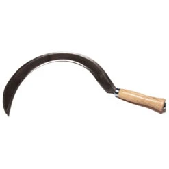 Gartensichel Geschmiedet Gr. 0, Mit Lackiertem Eschengriff, Stiellänge 14 Cm