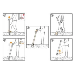 Blumenzwiebel-Pflanzer Xact, Schwarz/orange, Ca. 105 X 30 X 31 Cm -Madison Verkäufe 0920101167 xact blumenzwiebel pflanzer 4 118044