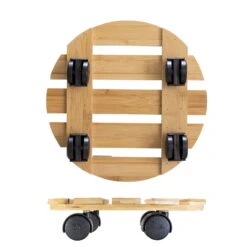 Multi Roller Bambus, 100 Kg Tragkraft, Ø 29 Cm -Madison Verkäufe 0920600474 multi roller bambus hell 1 116673