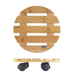 Multi Roller Bambus, 100 Kg Tragkraft, Ø 29 Cm -Madison Verkäufe 0920600474 multi roller bambus hell 6 116668