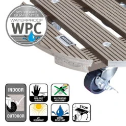 Multi Roller WPC, Tragkraft 100 Kg, Taupe, Ca. 7 X 29 X 29 Cm 10 Multi Roller WPC, Tragkraft 100 Kg, Taupe, Ca. 7 X 29 X 29 Cm -Madison Verkäufe 0920600507 multi roller wpc taupe 5 116693