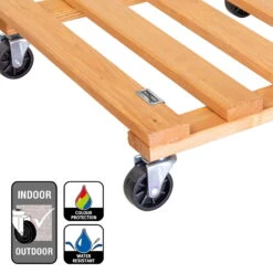 Multi Roller, Tragkraft 120 Kg, Hellbraun, Ca. 10 X 38 X 38 Cm -Madison Verkäufe 0920600514multi roller kiefer kastanie 5 116711