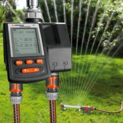 Bewässerungscomputer, Gardena, 2 Gartenbereiche, 3 Vorgänge Täglich -Madison Verkäufe 0930101137 Bewaesserungscomputer MultiControl duo 4 61566