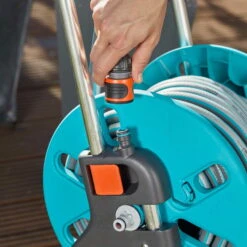 Schlauchwagen AquaRoll S, Gardena, Schlauchlängen Bis 15 M -Madison Verkäufe 0930200441 Schlauchwagen Aqua Roll S Set kpl mit 20m Schlauch und Systemteilen 6 61595