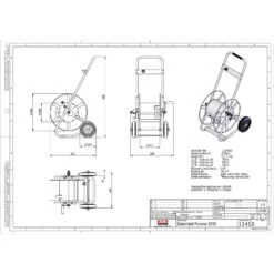 Schlauchwagen Forever, Metall, Schlauchdurchmesser 13/16/19/ 25 Mm -Madison Verkäufe 0930200465 Schlauchwagen Forever Metall D13 16 19mm 6 61944