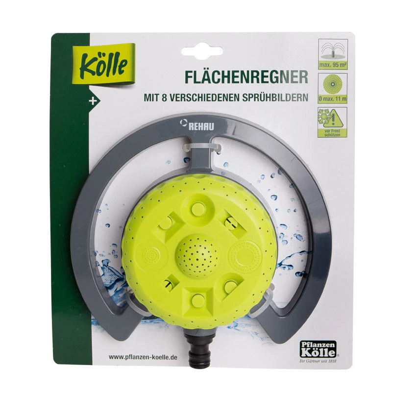 Kölle 8-Flächenregner Aus Kunststoff, Anthrazit-grün 3 Kölle 8-Flächenregner Aus Kunststoff, Anthrazit-grün