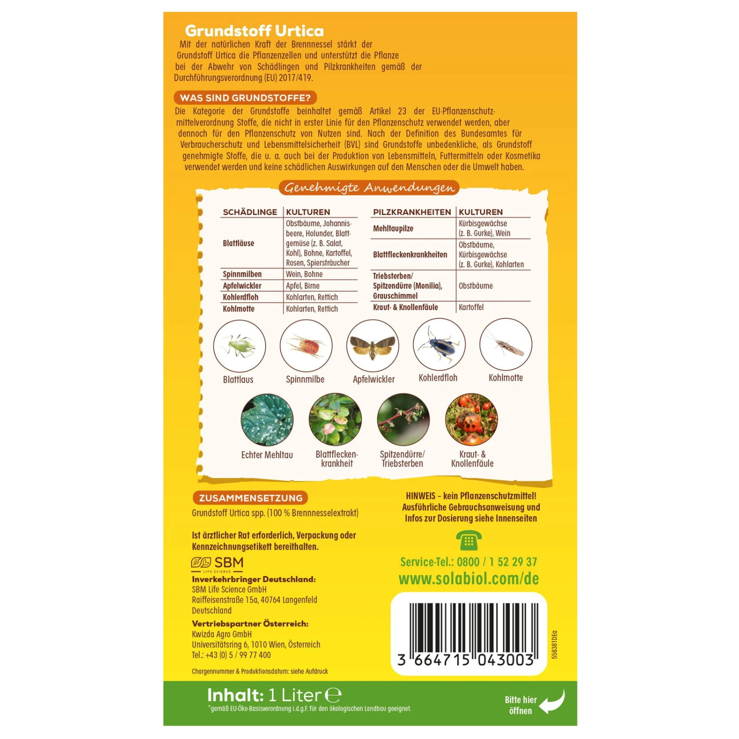 Solabiol Grundstoff Utrica, 1 Liter Konzentrat 4 Solabiol Grundstoff Utrica, 1 Liter Konzentrat – Bild 2