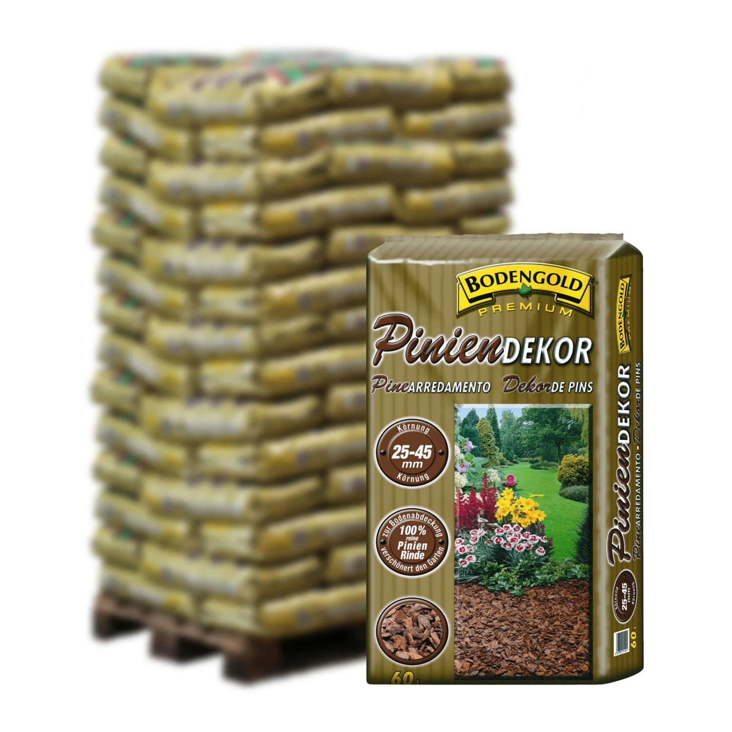 Piniendekor Braun, 25-45 Mm, 2340 L Gesamt, 39 Sack á 60 L 3 Piniendekor Braun, 25-45 Mm, 2340 L Gesamt, 39 Sack á 60 L