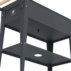 Hochbeet-Trolley Mit Rädern, Anthrazit, Metall, 75 X 35 X 80 Cm, 47 L -Madison Verkäufe 0980250141 Urban Garden Trolly auf Raedern anthrazit 4 84498
