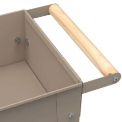 Hochbeet-Trolley Mit Rädern, Taupe, Metall, 75 X 35 X 80 Cm, 47 L -Madison Verkäufe 0980250143 Urban Garden Trolly auf Raedern taupe 2 84526