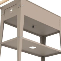 Hochbeet-Trolley Mit Rädern, Taupe, Metall, 75 X 35 X 80 Cm, 47 L -Madison Verkäufe 0980250143 Urban Garden Trolly auf Raedern taupe 4 84524