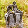 Gartenfigur "Froschkönig Paar" Von Rottenecker, Bronze, Höhe: 35 Cm -Madison Verkäufe 0980305931 froschkoenig paar wsp auf granit findling 55253