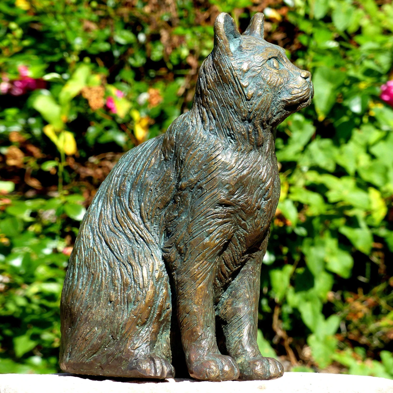 Rottenecker Bronze-Katze, Mittelgroß, Sitzend, 25 X 13 X 23 Cm 4 Rottenecker Bronze-Katze, Mittelgroß, Sitzend, 25 X 13 X 23 Cm – Bild 2