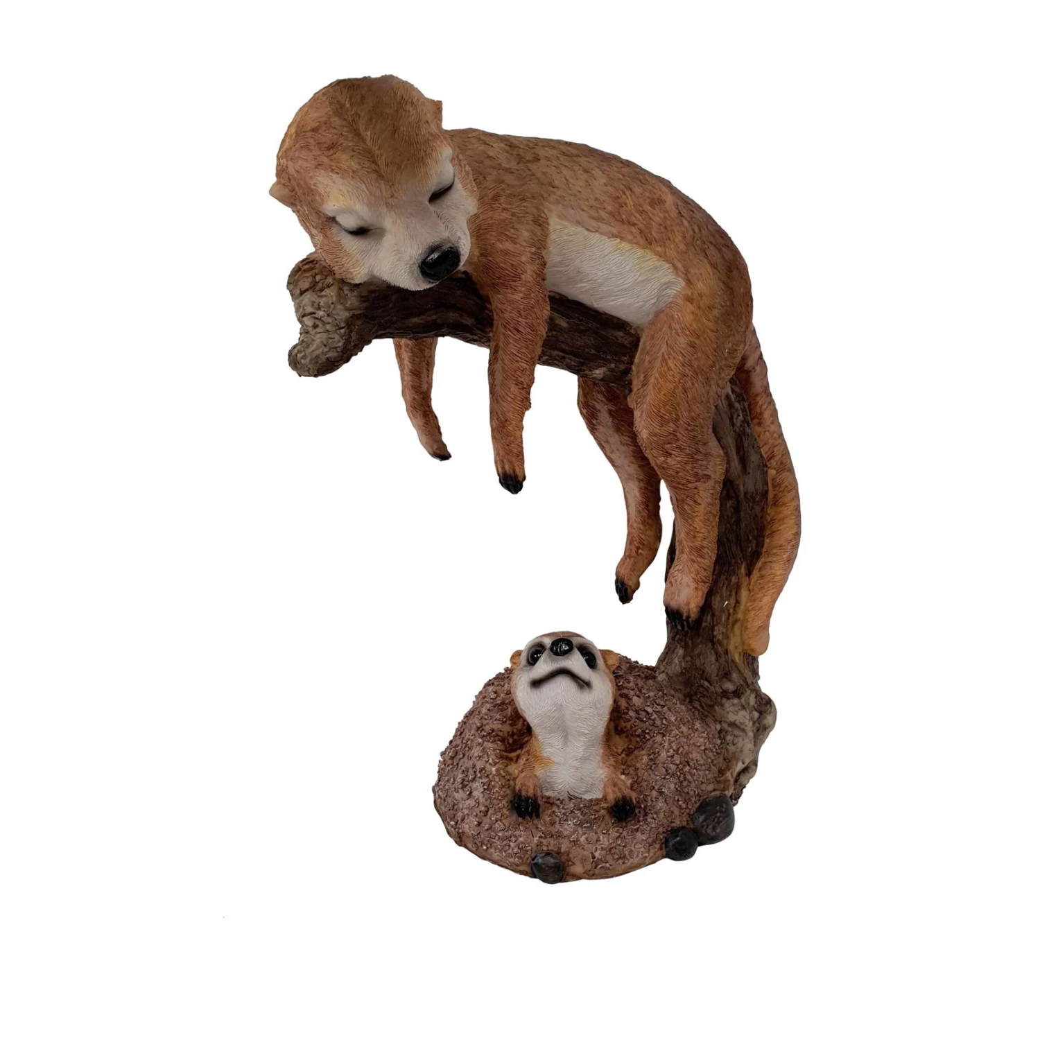 Dekofigur Erdmännchen Schlafend Groß, Braun, 32 X 25 X 10 Cm 3 Dekofigur Erdmännchen Schlafend Groß, Braun, 32 X 25 X 10 Cm