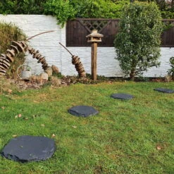 40er-Set Beton-Trittstein 'Typ A', Anthrazit, In Natursteinoptik, 42 X 37 X 3 Cm -Madison Verkäufe 0990100376 Koelle Beton Trittstein Typ A in Natursteinoptik anthrazit 79084 2