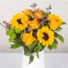 Gemischter Blumenbund 'Sommergruß' Inkl. Gratis Grußkarte -Madison Verkäufe 1025700005 DIY Mixbund Sommergruss Helianthus Rose Santini Statice 2 d 100172