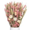 Weißer Trockenstrauß & Rosa Glanzgras, 3er-Set, Länge Ca. 55 - 70 Cm -Madison Verkäufe 1055300004 Trockenstrauss weiss Phalaris rosa 1 1 114837
