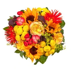 Blumenstrauß 'Sommerabend' Inkl. Gratis Grußkarte -Madison Verkäufe 1110600041 Sommer Orange D33cm 2 6660