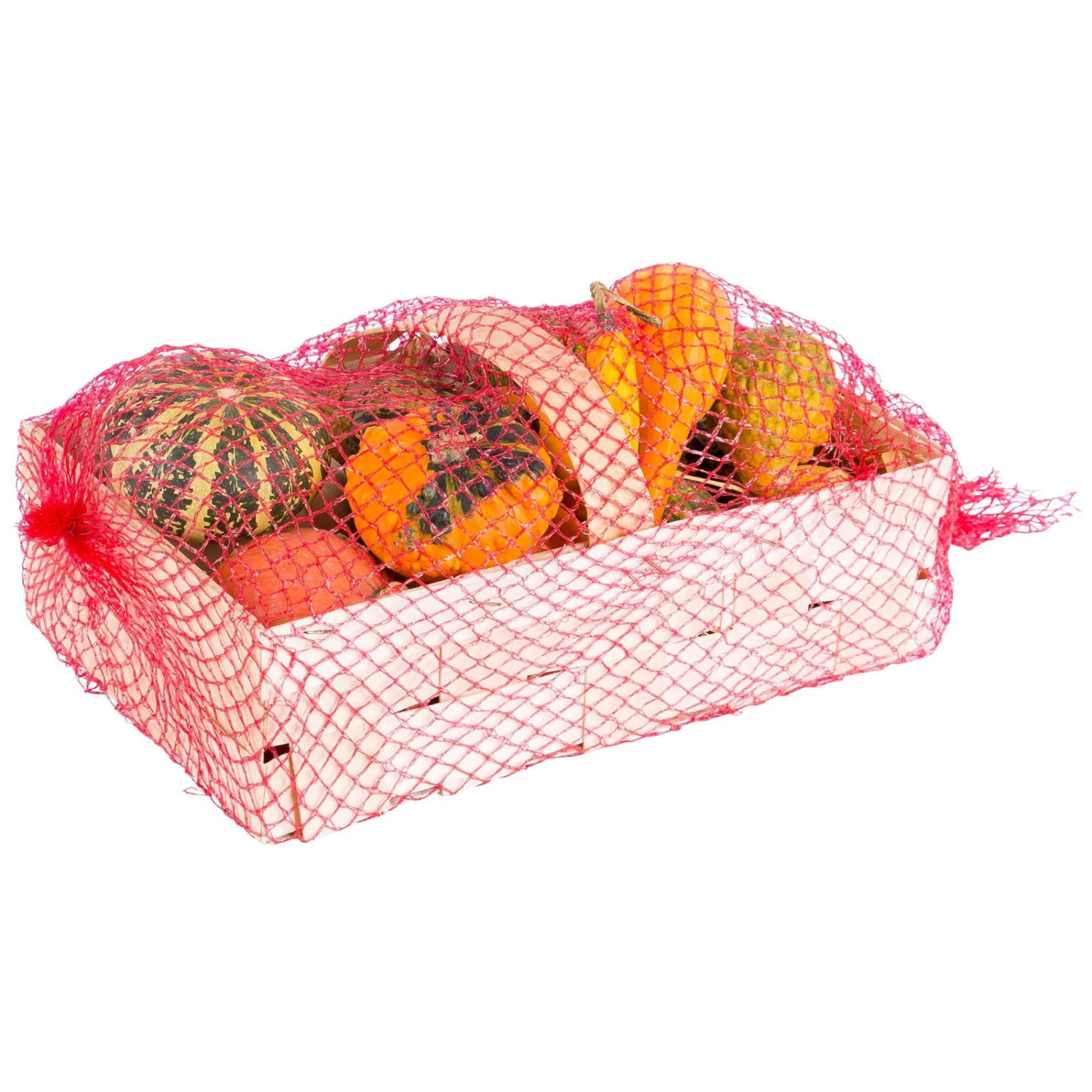 Kürbisse Im Spankorb, Verschiedene Sorten, 2 Körbe 4 Kürbisse Im Spankorb, Verschiedene Sorten, 2 Körbe – Bild 2