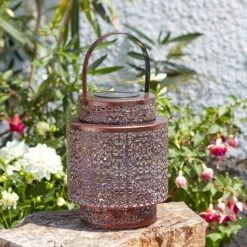 Kölle Solarlaterne Tangier, Kupfer, 18 X 23 Cm -Madison Verkäufe 2950100527 Koelle Solarlaterne TANGIER D18xH23cm warmweiss 2 86250