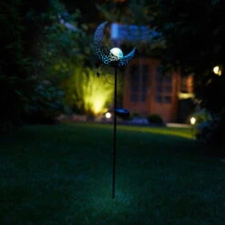 Solargartenstecker Mandala Moon, Blau, 17,5 X 6,0 X 85,0 Cm -Madison Verkäufe 2950100555 Solar Gartenstecker Mandale Moon blau 9 90069