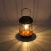 Solarlaterne 'Lighthouse', Schwarz, Metall, Höhe 26 Cm -Madison Verkäufe 2950100609 Solar Metall Tischlampe Modell Lighthous 1 96754