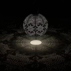 Solarlaterne 'Round 30', Taupe, Ø 30 X 29 Cm -Madison Verkäufe 2950100681 2950100682 Rond 30 2 105795