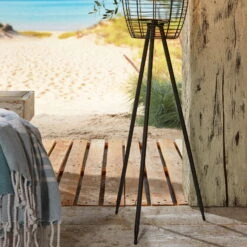 Solar-Standleuchte 'Killarney', Schwarz, Metall, Ø 20,5 X H 32 Cm -Madison Verkäufe 2950100705 Solar Filament LED Dreibein Killarney 3 1 120446