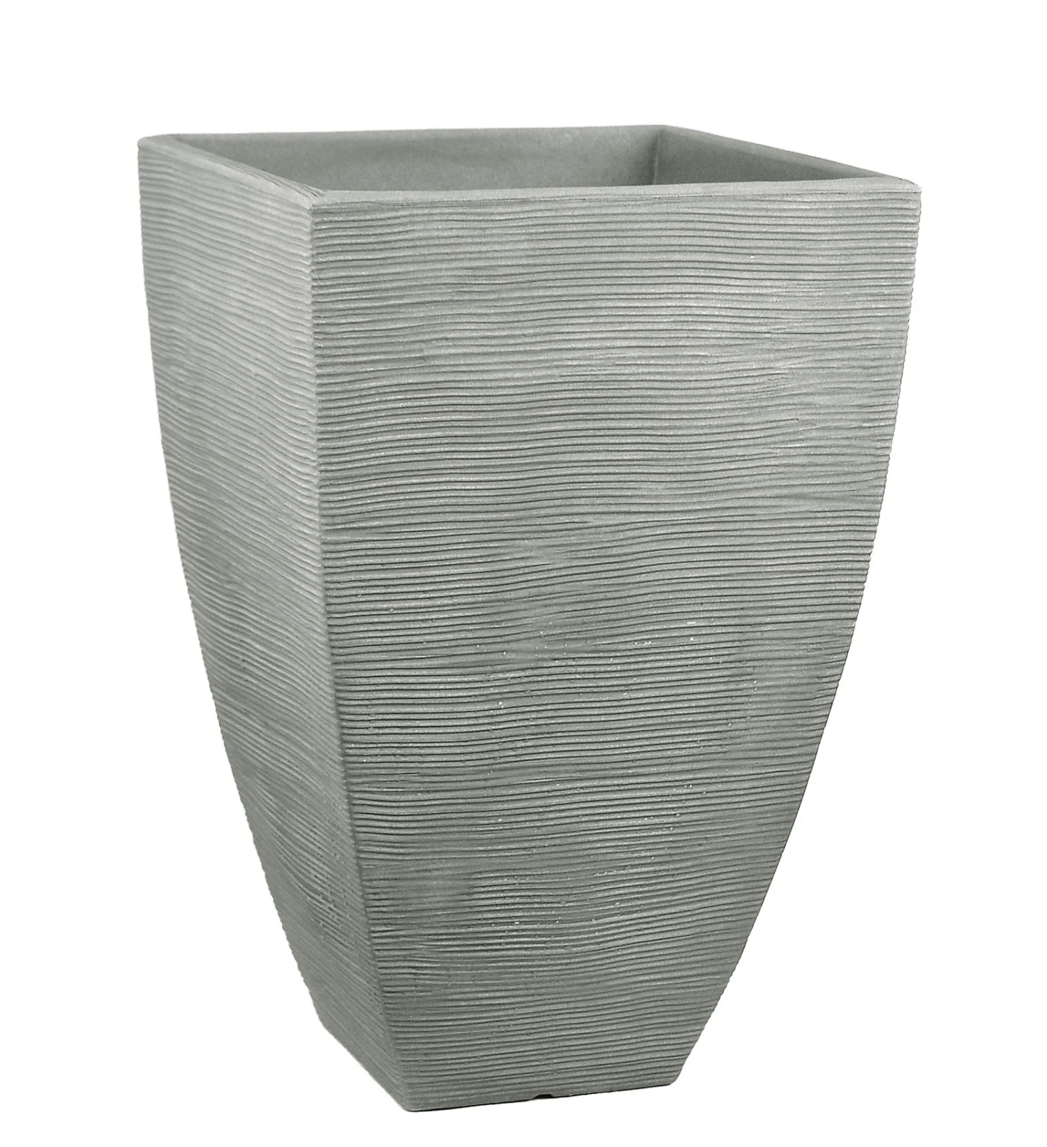 Pflanzgefäß "Mari" Grau, In Rillenoptik, 40x40x60 Cm, Füllvol. 63 L 3 Pflanzgefäß "Mari" Grau, In Rillenoptik, 40x40x60 Cm, Füllvol. 63 L