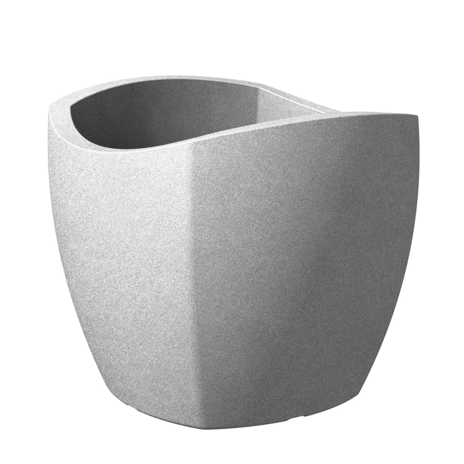 Pflanzgefäß Wave Globe Cubo, Stony Grey, Kunststoff 3 Pflanzgefäß Wave Globe Cubo, Stony Grey, Kunststoff